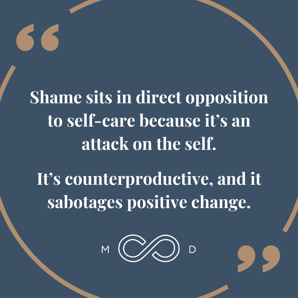 Quote Card: How to Let Go of Shame: Turning Your Inner Critic Into Your Inner Coach