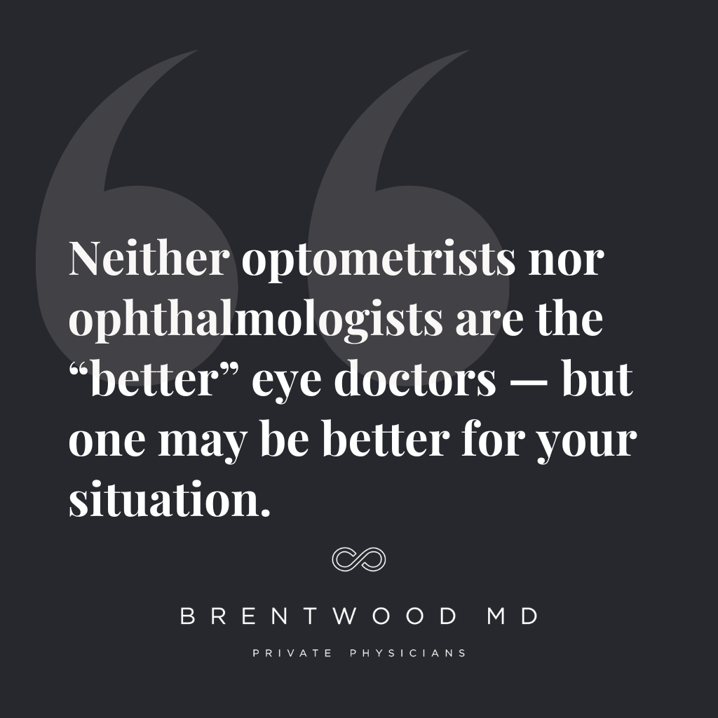 Graphic #1: Optometrist vs. Ophthalmologist: What’s the Difference and When Should You See One?